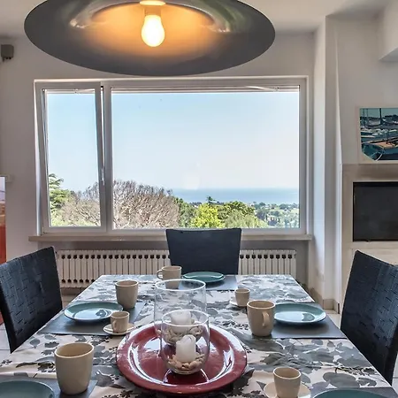 N265 - Numana, Meravigliosa Panoramica Con Giardino Apartamento
